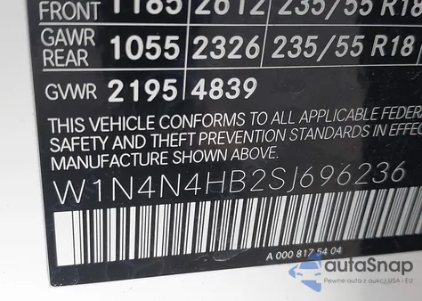 2025 Mercedes-Benz Gla 250 4Matic z USA, uszkodzony, nr VIN W1N4N4HB2SJ696236